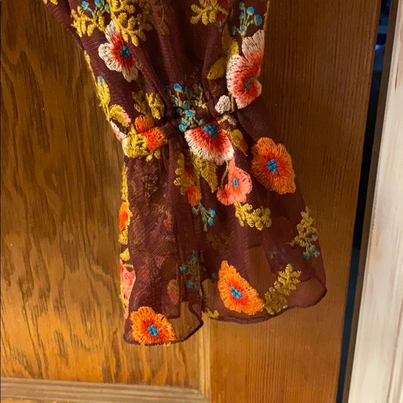 Anthropologie Embroidered Mesh Blouse - Picture 2 of 5